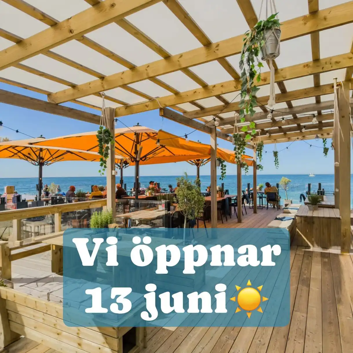 Bryggan öppnar för säsongen.