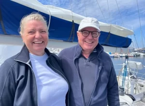 Pia Lykke och Niels Peter Nielsen fick en plats vid kaj med sin X 412.
