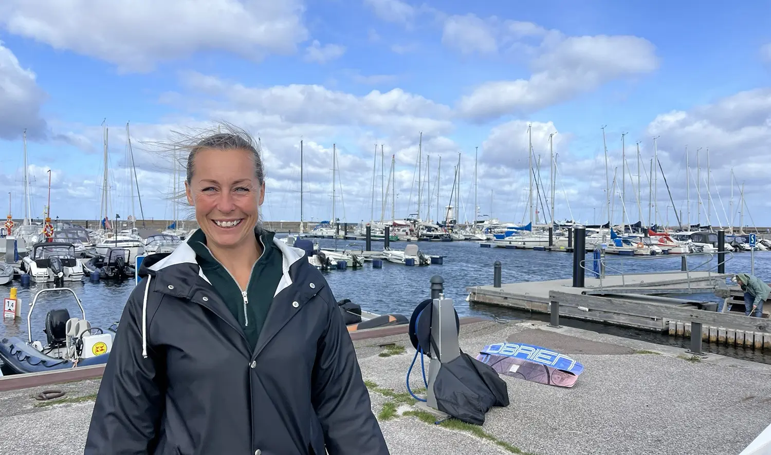 De senaste veckornas seglingar har blåst inne, men Skanörs Båtklubbs seglingsledare Jennie Frank Bergman hoppas på att hitta en ny dag för Light Vessel.